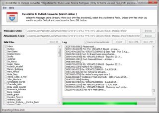 Export IncrediMail messages to EML format